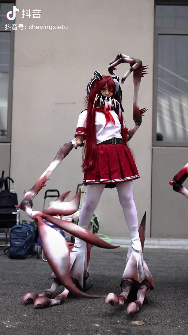 骸音的cos是真的震撼cosplay漫展动漫手办二次元少女漫展