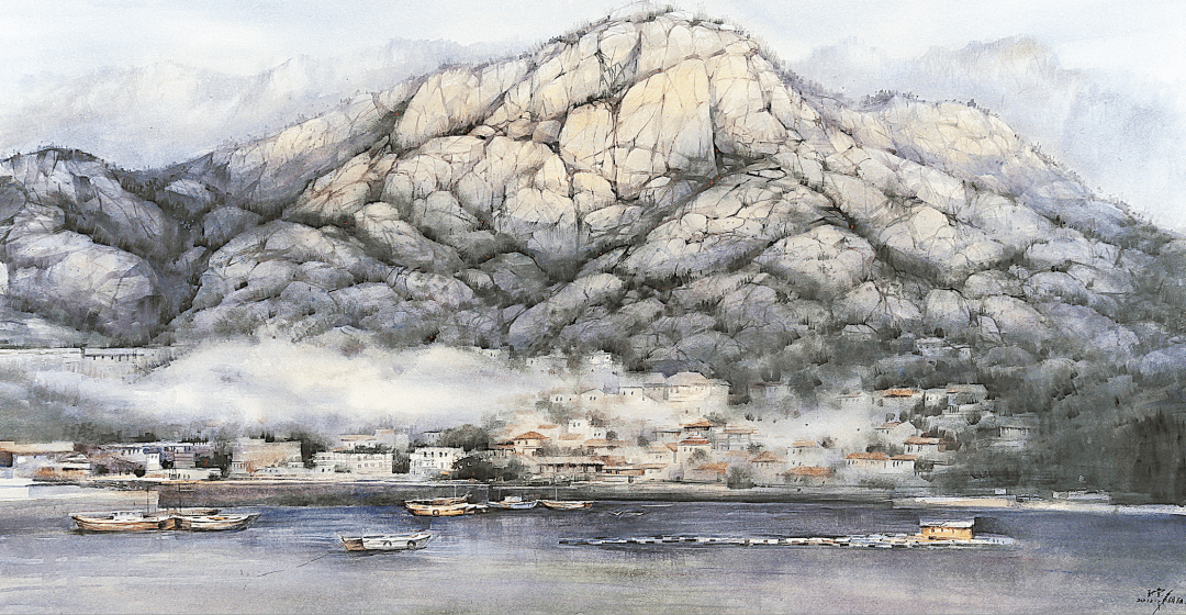 『我们的节日·五一』崂山元素水彩作品云展览_cm_绍波_渔港