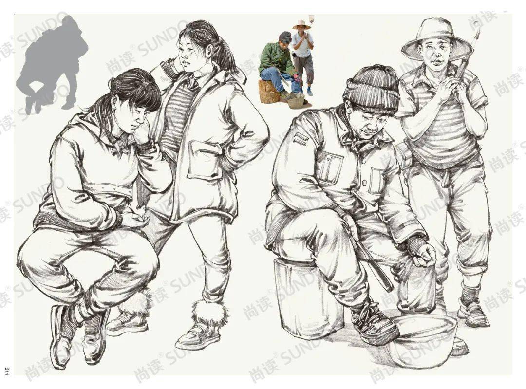 超级课件60振东人物速写临摹范本易学易懂全方位无保留教学前期教学到