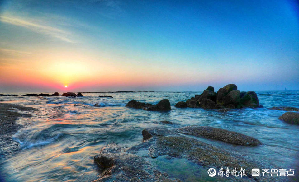 好景山东每一帧皆可入画日照海边观日出霞光万丈绚丽夺目