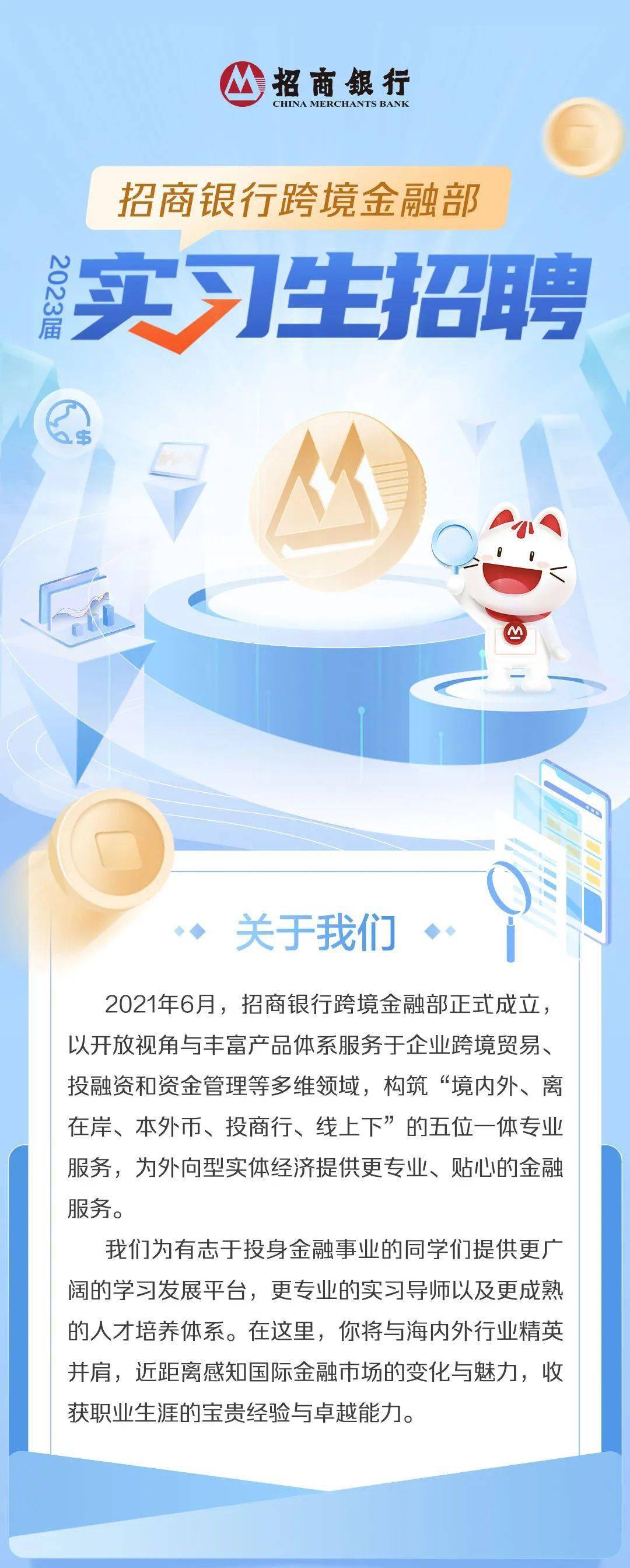 金融招聘| 招商银行总行跨境金融部2022年实习生招聘_搜狐网