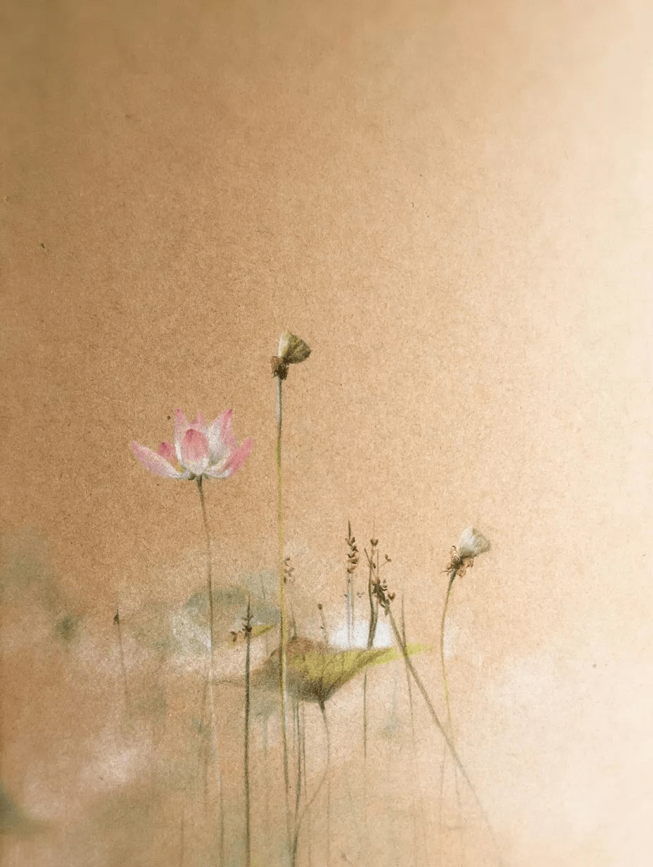 彩铅也能画出中国风,太仙了!