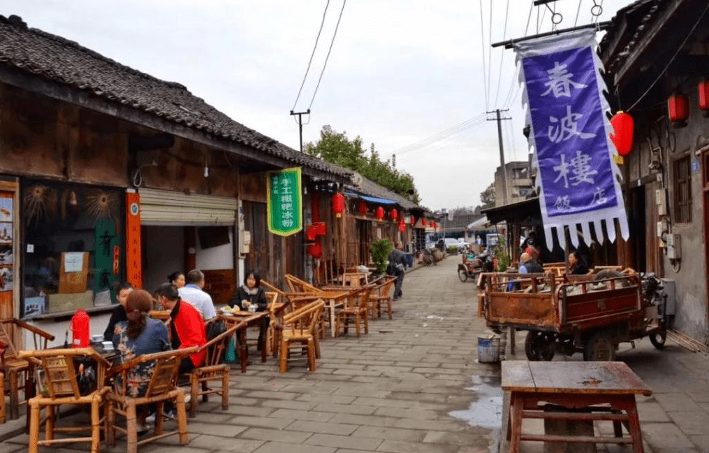 文化地标的彭镇老街.