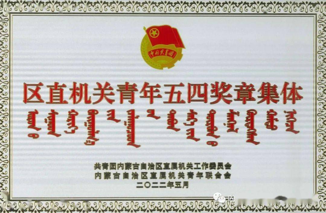 荣誉表彰监测与发展中心监测业务团队被授予区直机关青年五四奖章集体