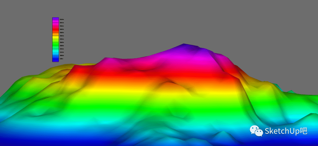 渐变地形高差上色练习 - sketchup讨论 - sketchup吧 - sketchup中文
