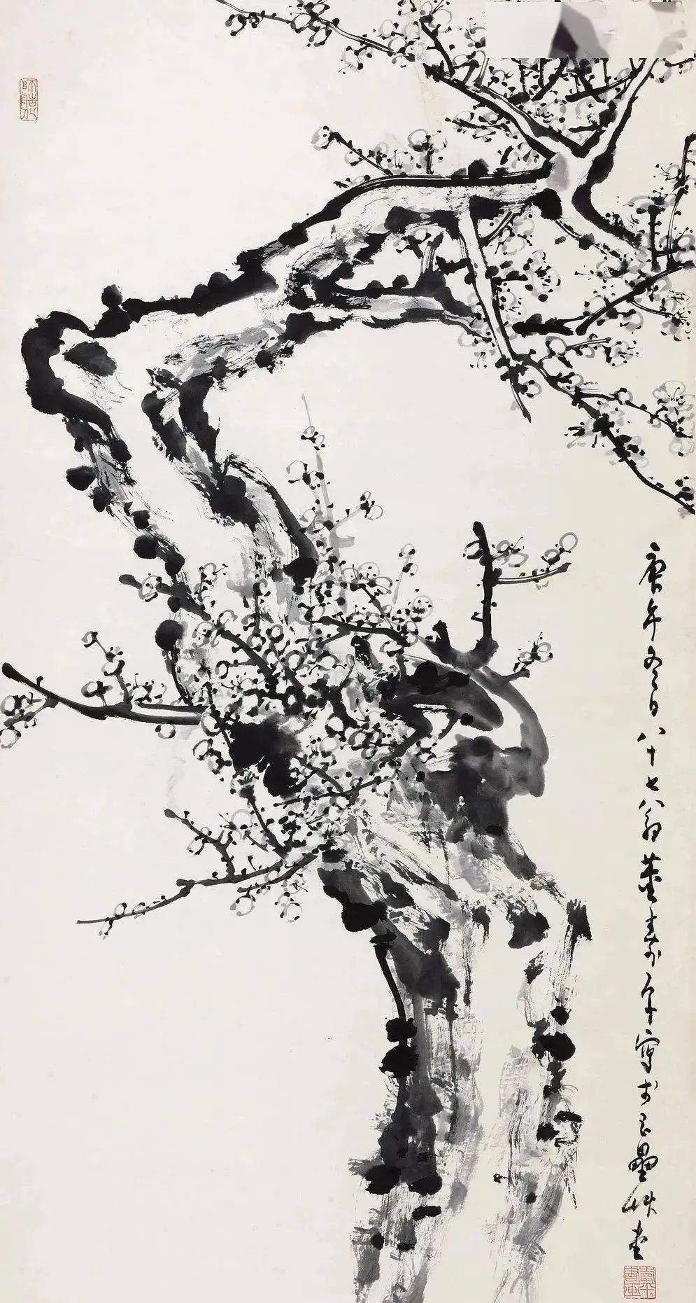 他画梅花有傲骨