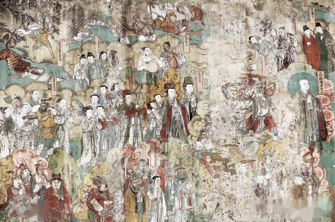 中国明代水陆壁画精品:繁峙公主寺壁画_菩萨_五台山_寺院