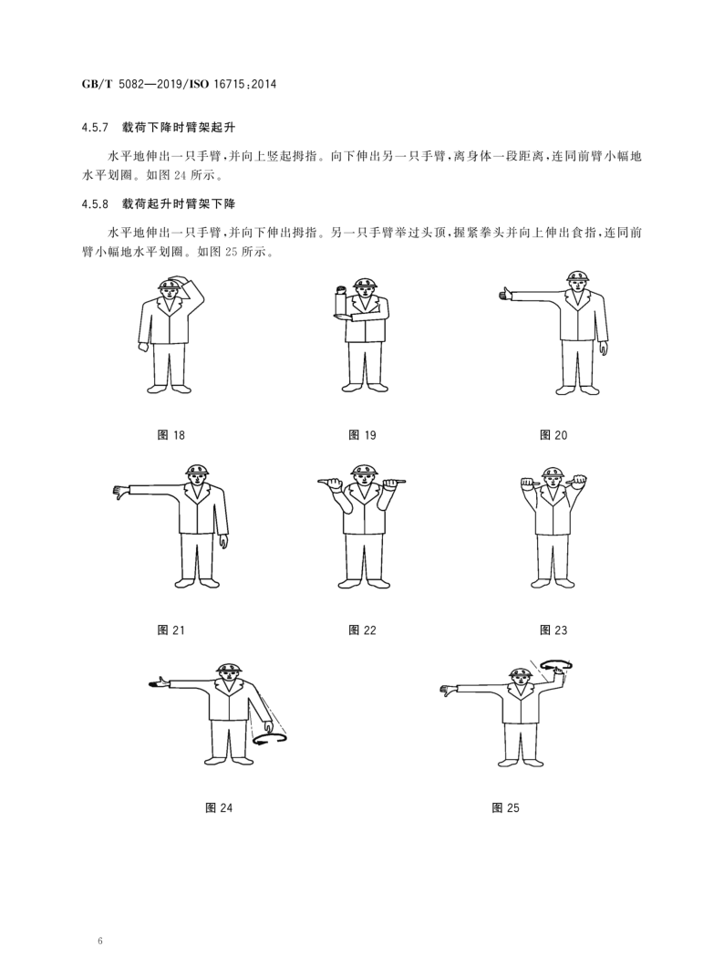 吊车信号工手势 手语图片