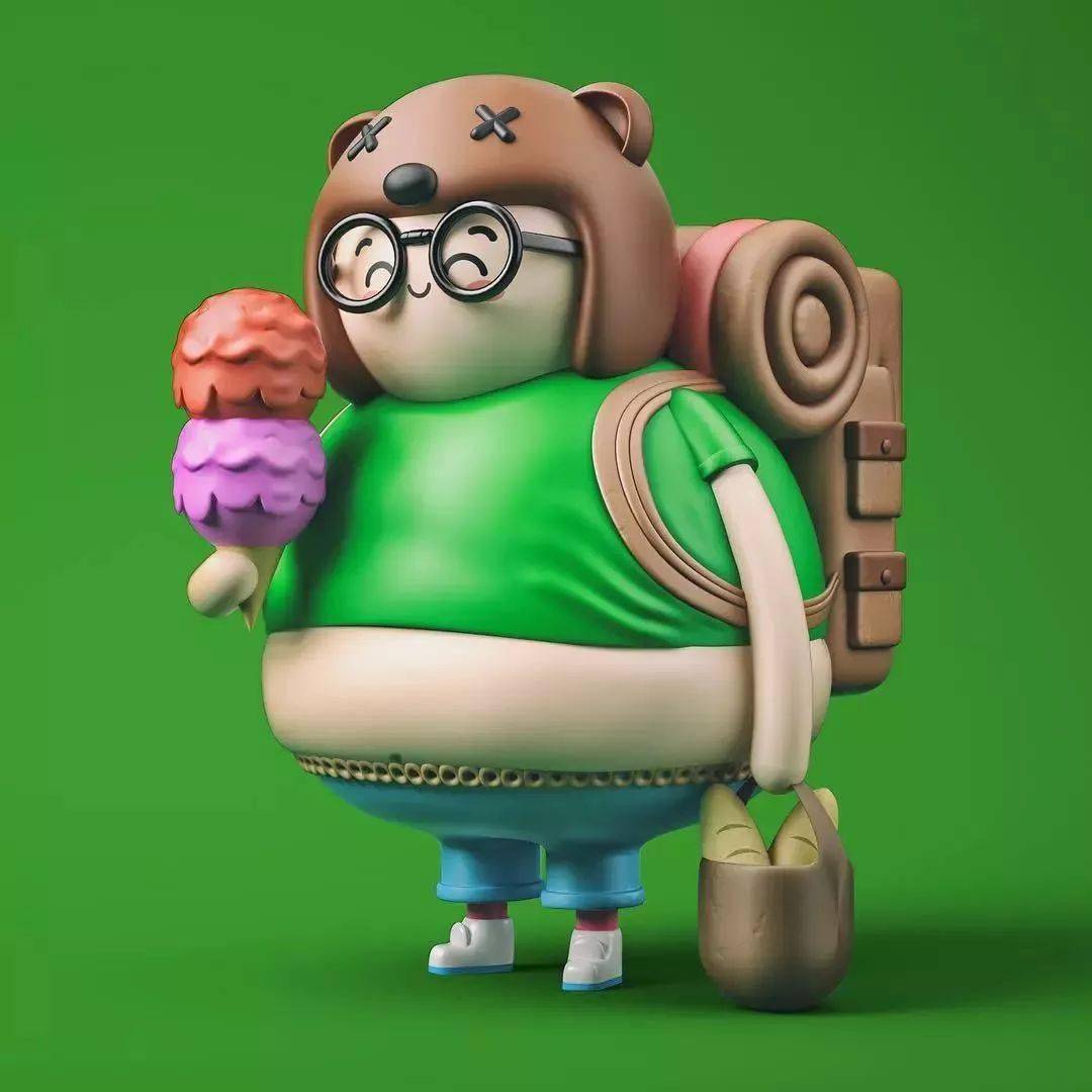 超萌3d卡通形象又有借chao鉴xi对象了