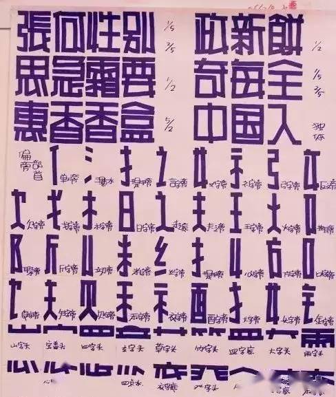 美工pop字体书写口诀