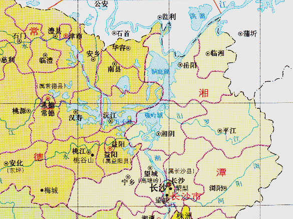 1964年9月,設立岳陽專署,轄原屬湘潭專區的岳陽,平江,臨湘,湘陰4縣和