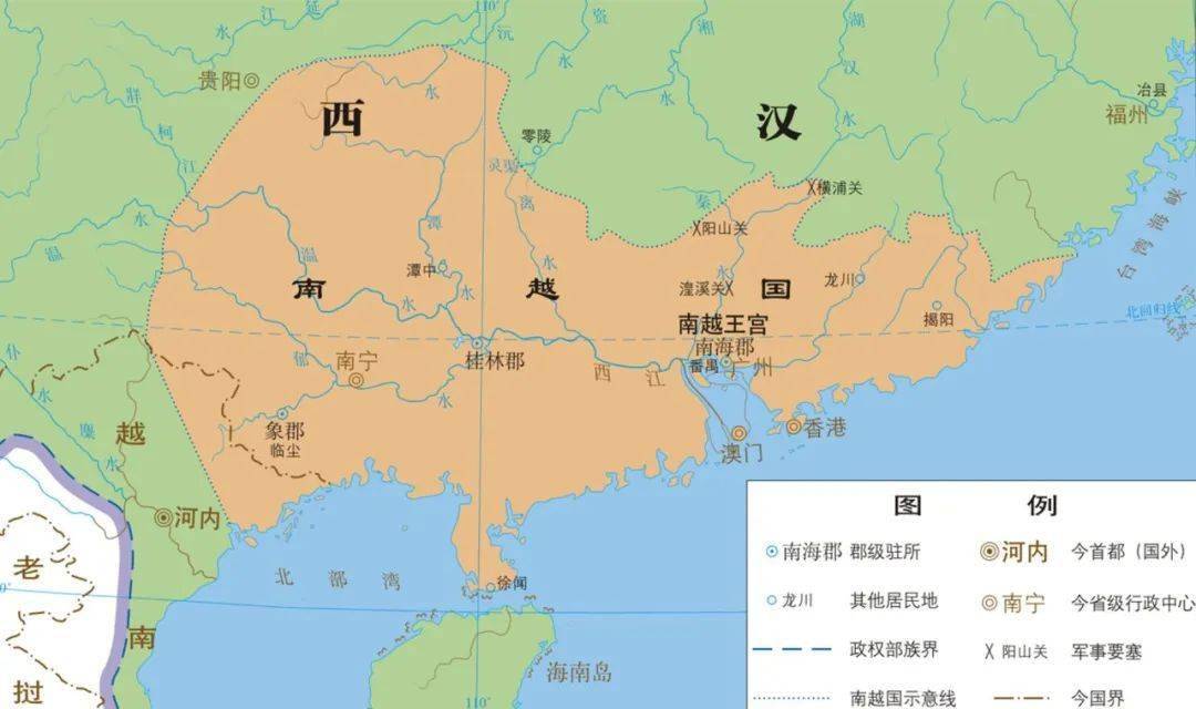 南越古国地图图片