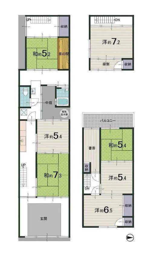 京都站前大型带庭院京町屋售价416万人民币
