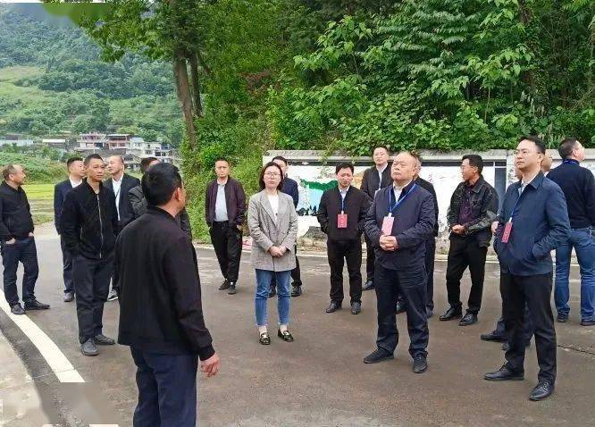 县人大常委会副主任严志宏,田仁森,任翔,程红,刘旭明,蒋兴武参加视察