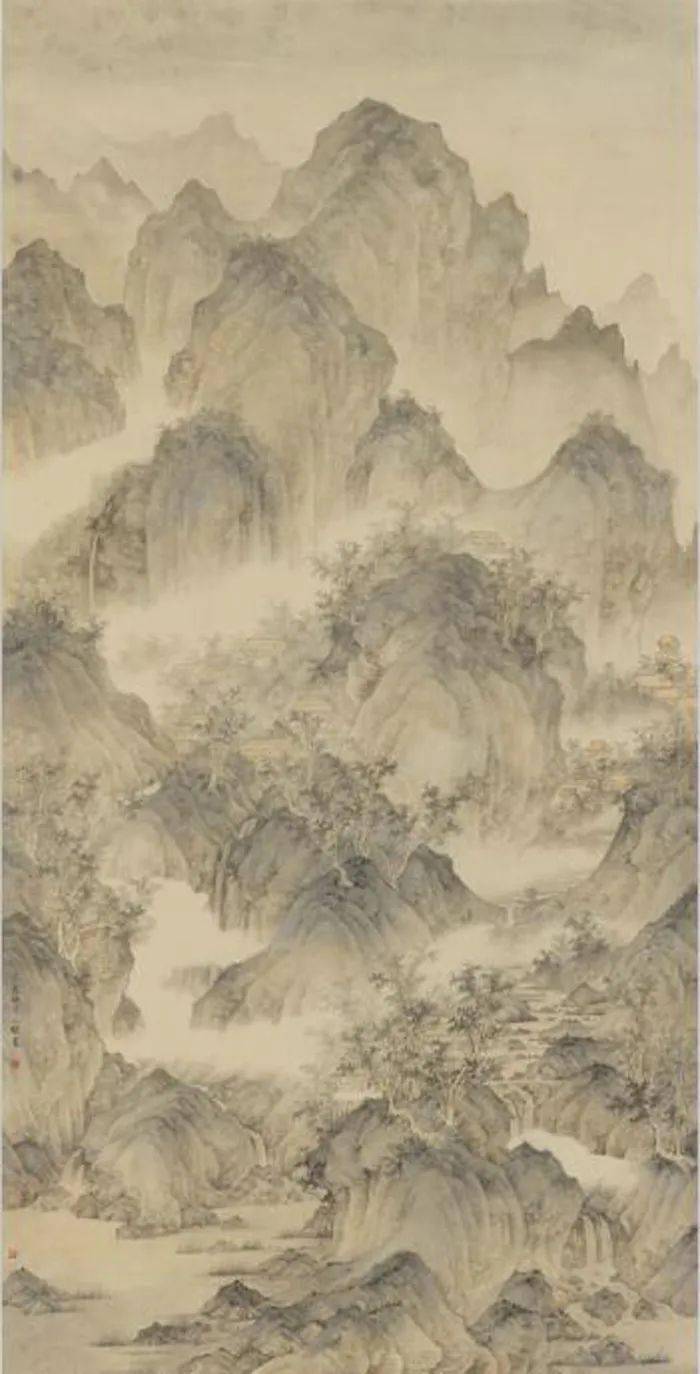 宋人丘壑元人笔墨王小椿山水画