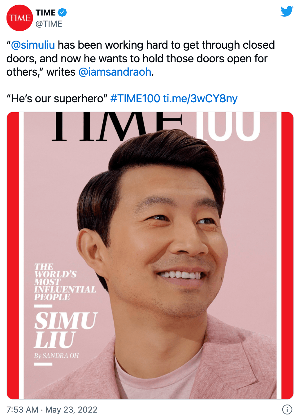 2022时代周刊百大人物刮起了亚裔旋风