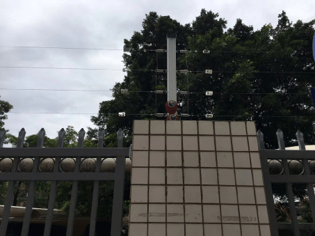校园周界张力式电子围栏防盗报警解决方案