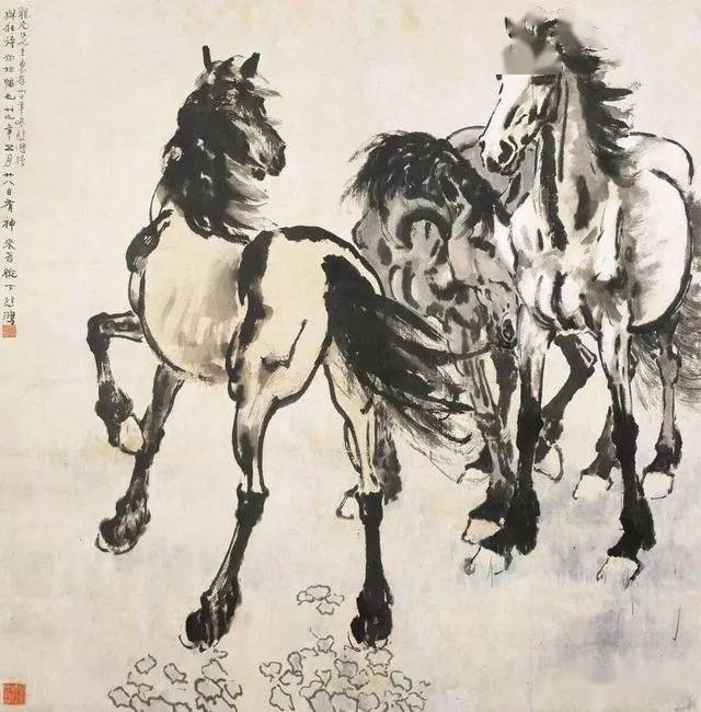 廖静文女士近日透露诸多有关徐悲鸿画马的细节,可为鉴别悲鸿真迹参考