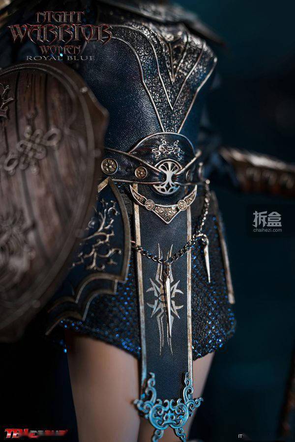 tbleague暗夜女武神黑色蓝色盔甲16女战士可动人偶