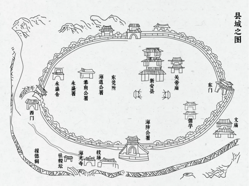 南头古城路线图图片