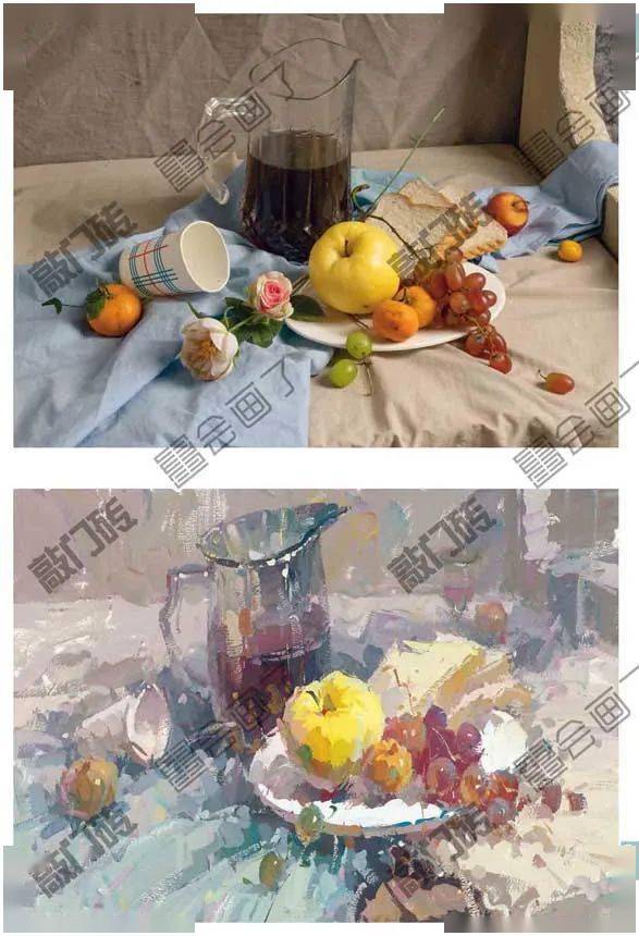 高分宝典色彩静物邓鑫鑫金牌导师打造超高实用性优质色彩静物临本色彩