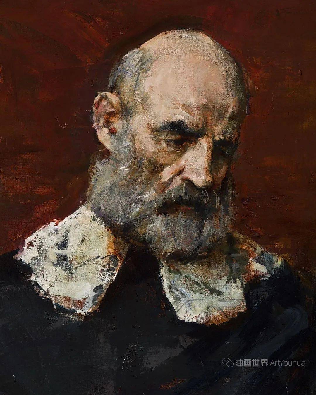 94年的俄罗斯青年画家伊凡洛根诺夫艺术造诣深厚其人物油画大气细腻