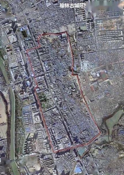 卫星看榆林系列一榆林古城