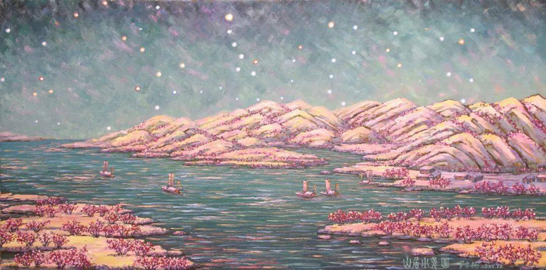 端午观展花千树星如雨罗方扬传统节日油画展