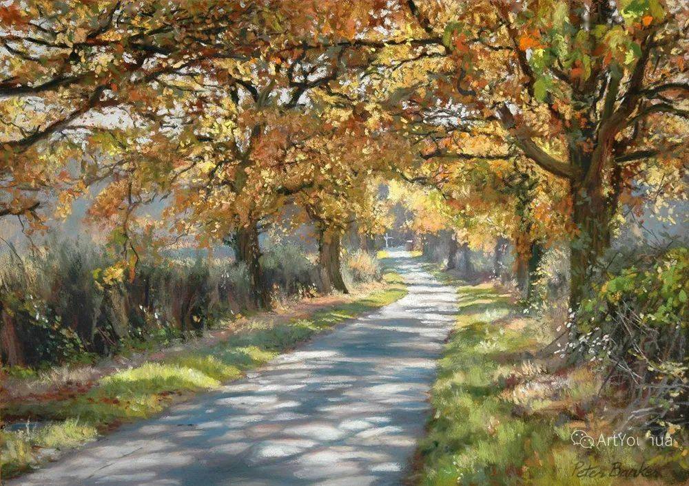 英国著名风景画家彼得巴克描绘的四季田园风光美醉了人
