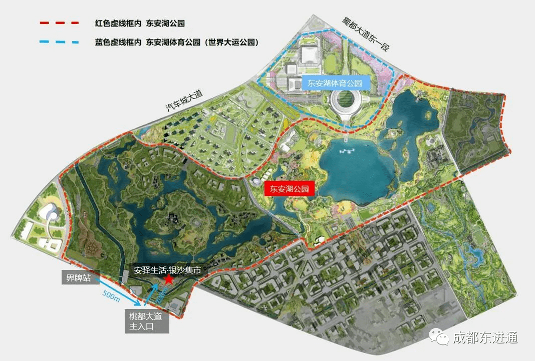 东安湖公园地图图片