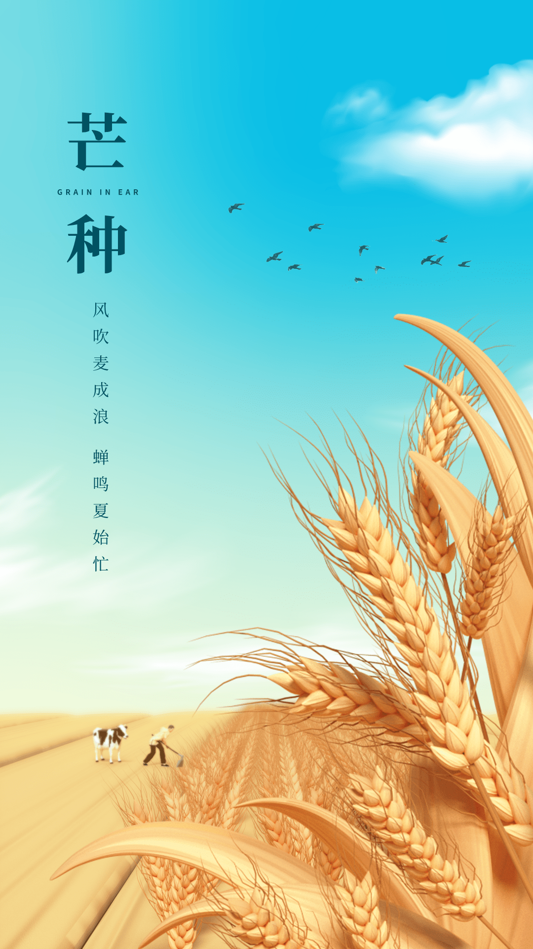 芒种朋友圈祝福语海报合集