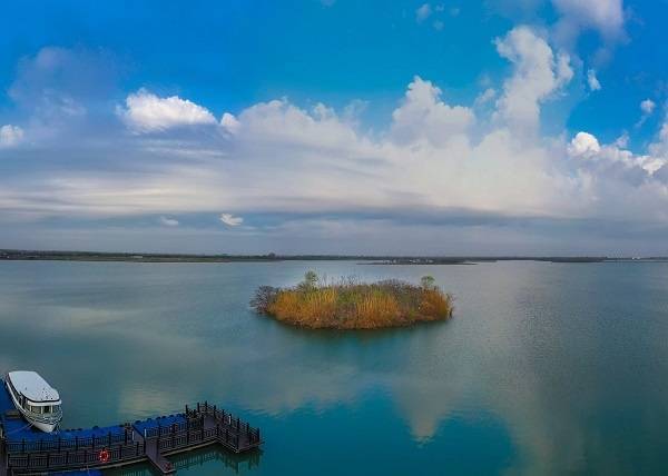 盐城阜宁金沙湖就这样美下去