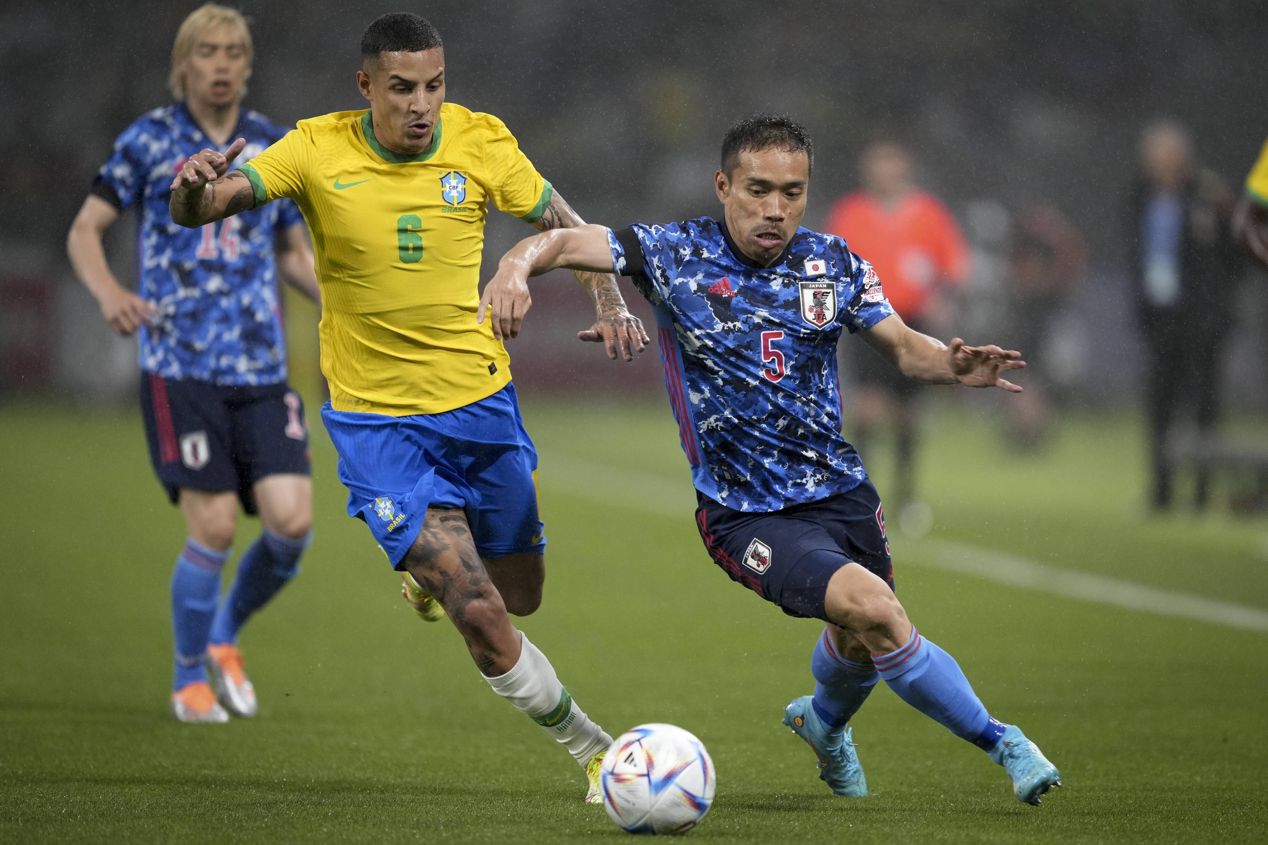 足球——友谊赛:巴西胜日本