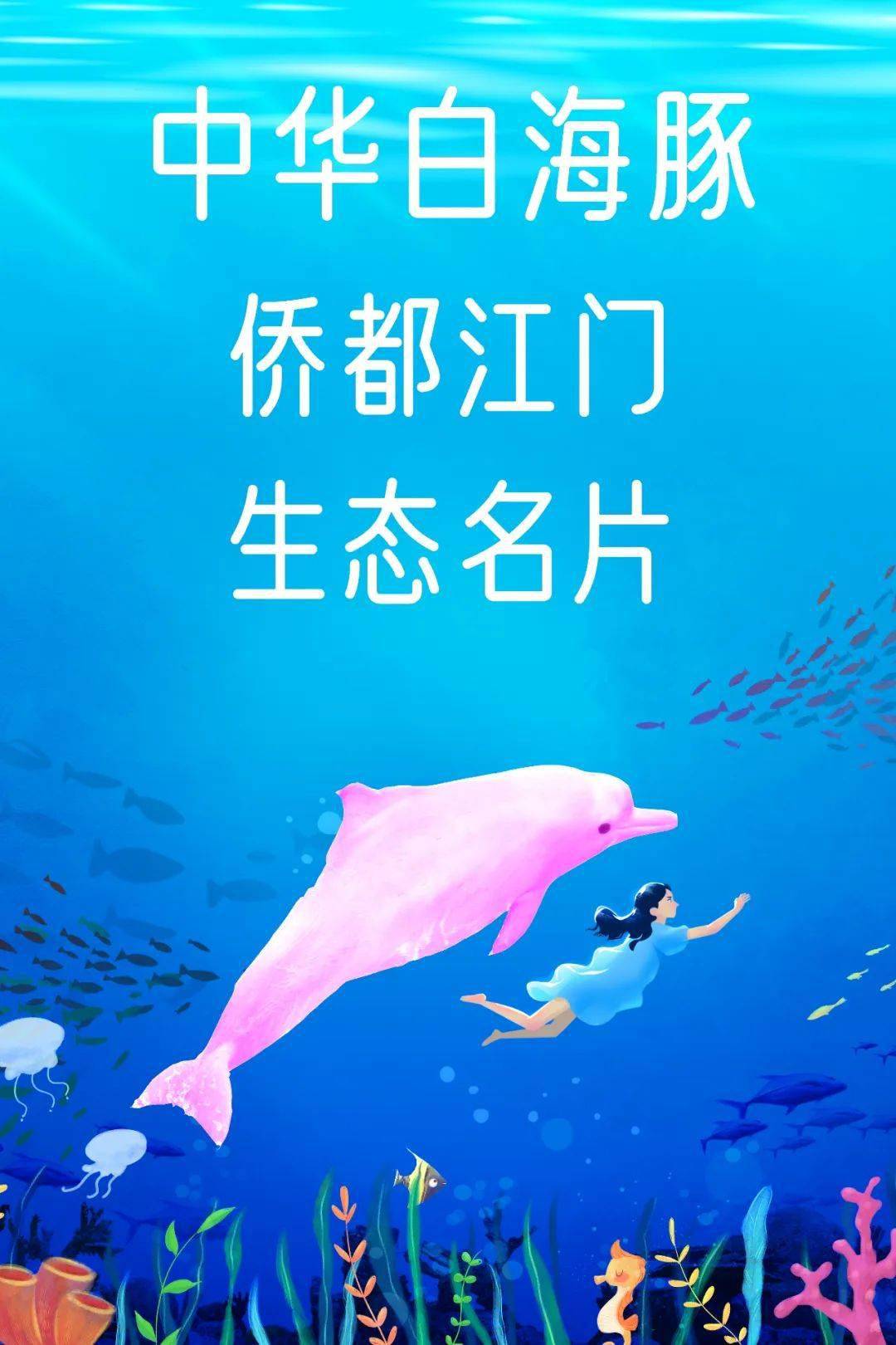 海豚的名片20字图片