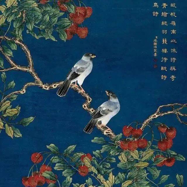 邹一桂  花鳥 邹一桂花鸟画欣赏（一）_花卉_小山_百花
