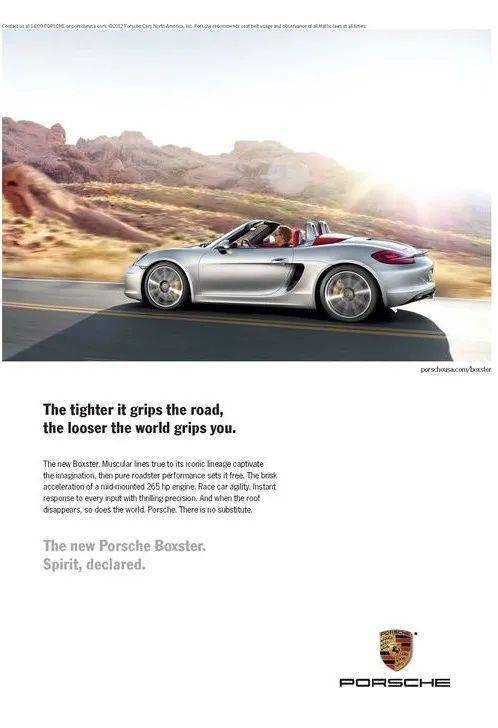 保时捷的文案大写的性感