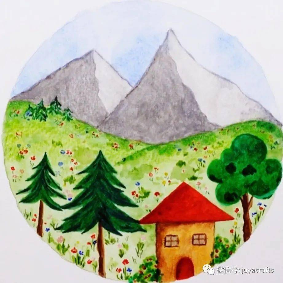 视频分享|绣绷衍纸风景画