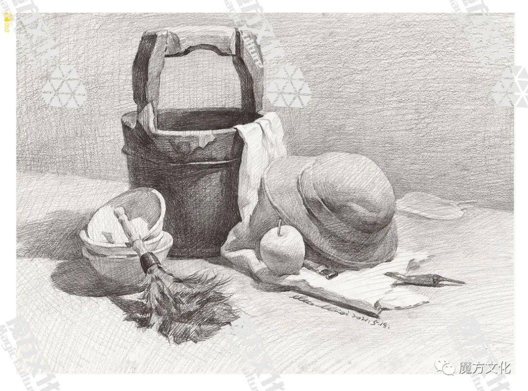 《绝对山东素描静物》顾伟-2022——核心体系,高分魔版.