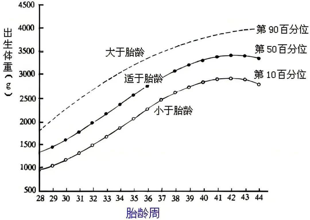 胎儿生长曲线图片