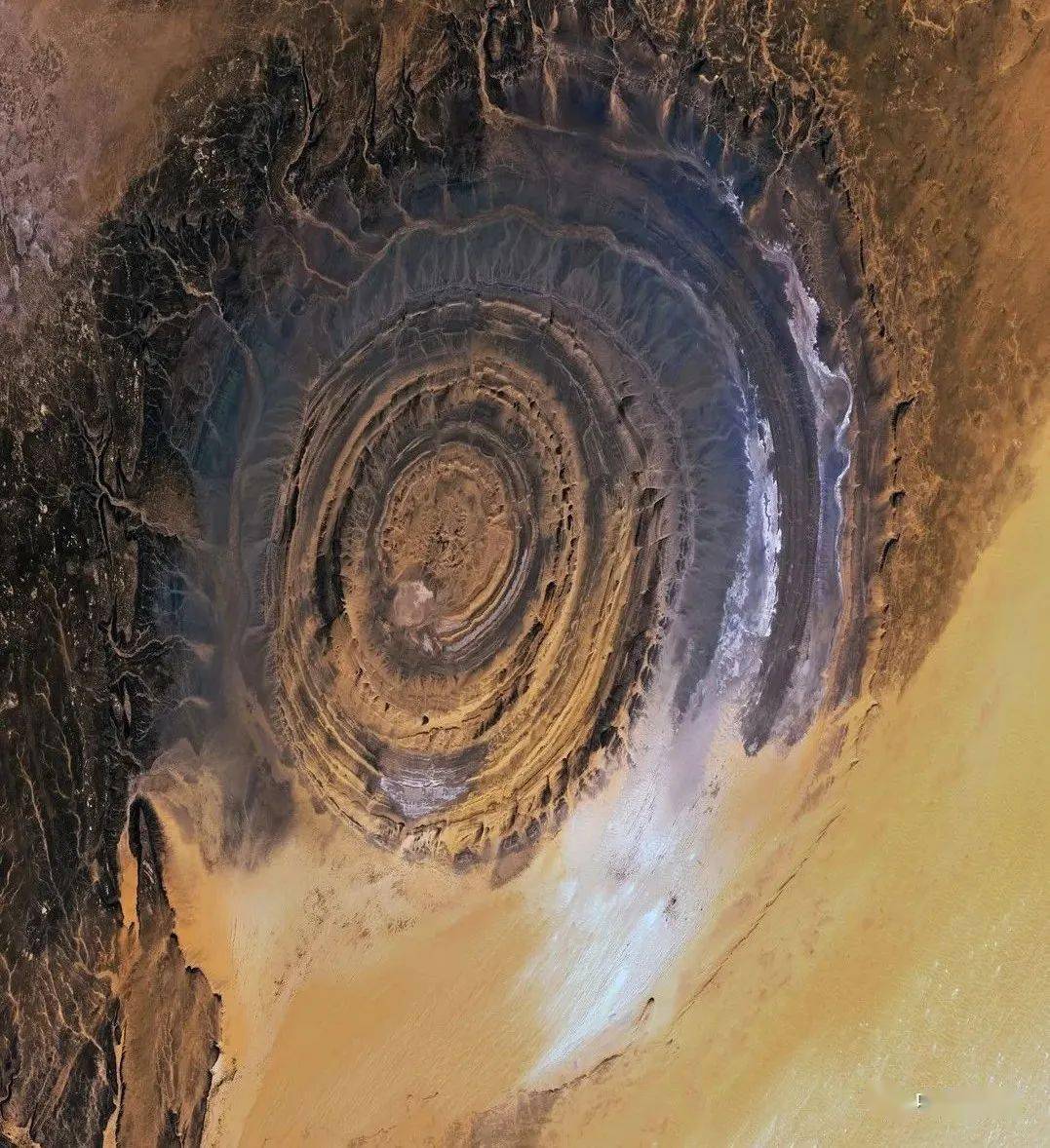 撒哈拉之眼 卫星图片