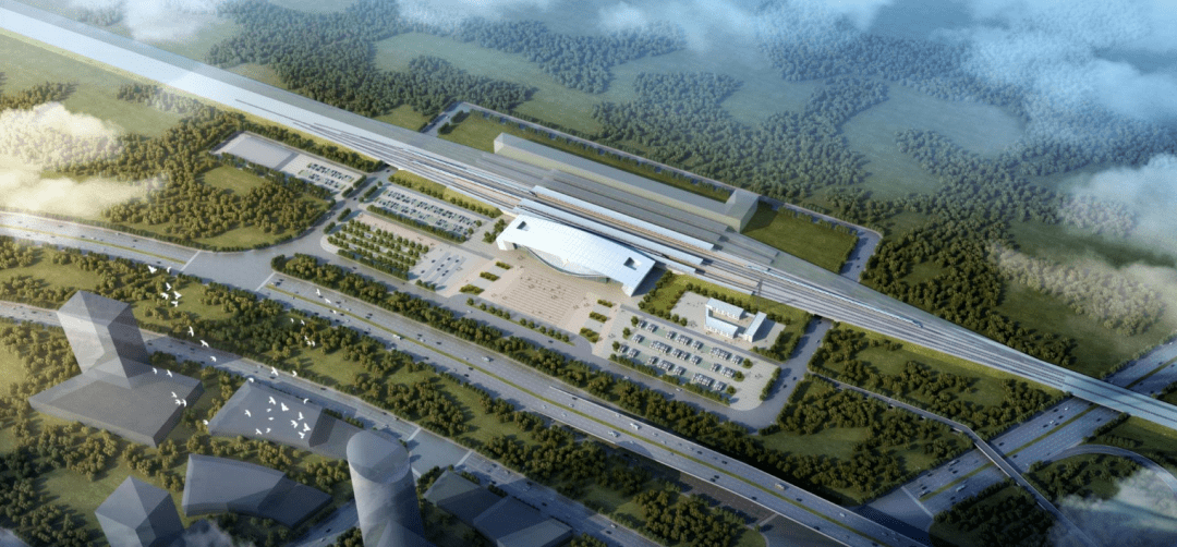 站房设计取意于"门户"概念,寓意"京津门户",以开放包容的姿态欢迎各方