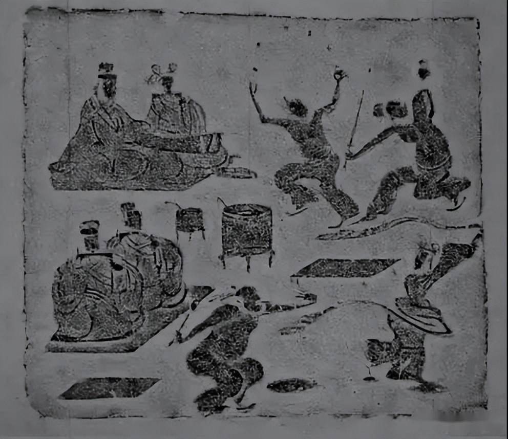 中国古代画像砖的起源及分类_拓片_盐井_汉代