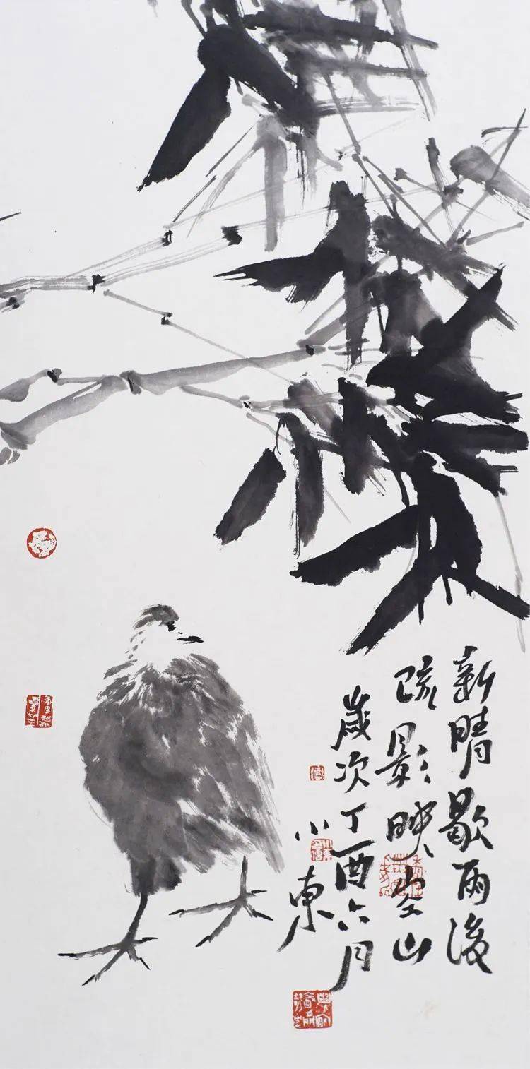 浓淡相宜伍小东花鸟画