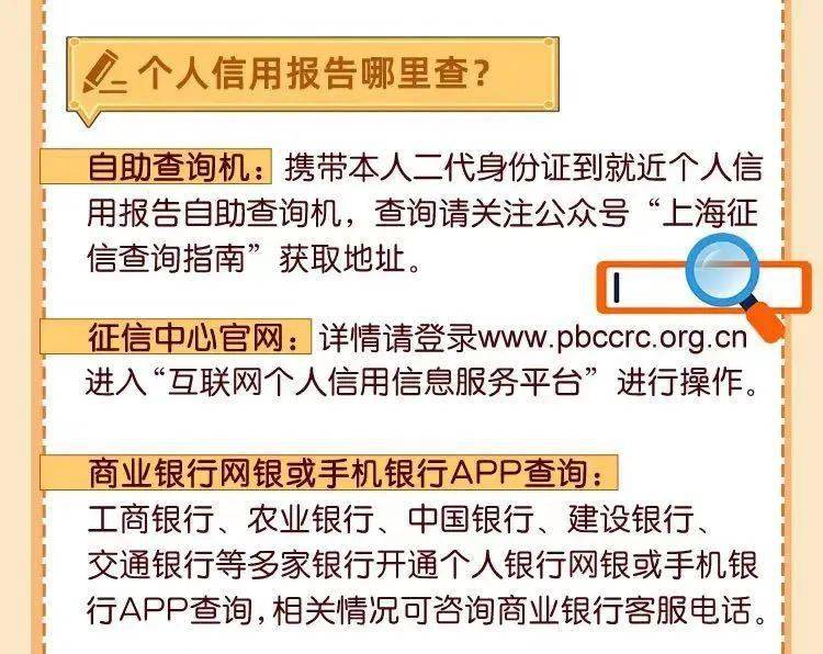 征信守“沪”，信用报告知多少！