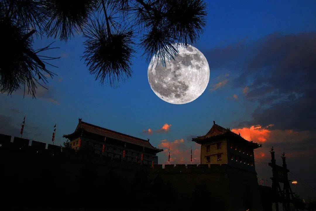 "城墙明月大片",投票开启!_月亮_西安_作品