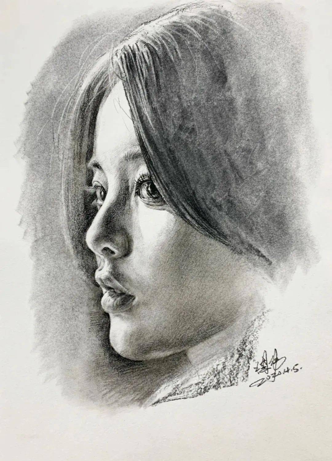 这个男人坚持画刘亦菲1500天,笔下的"赵盼儿"美呆无数网友_素描_人物