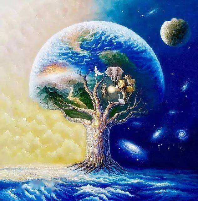 他是一位85后的纯素画家,每一幅画作震撼心灵!_林肯_生活_宇宙