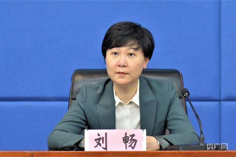 中信银行哈尔滨分行负责人刘畅介绍相关情况(央广网发 徐旭 摄)发挥