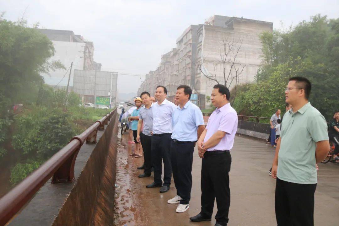 李有杰率队到太平镇检查指导防汛救灾工作