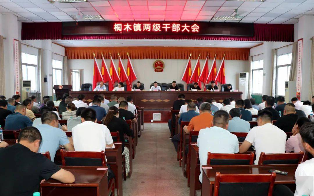 再鼓干劲砥砺前行桐木镇召开两级干部大会